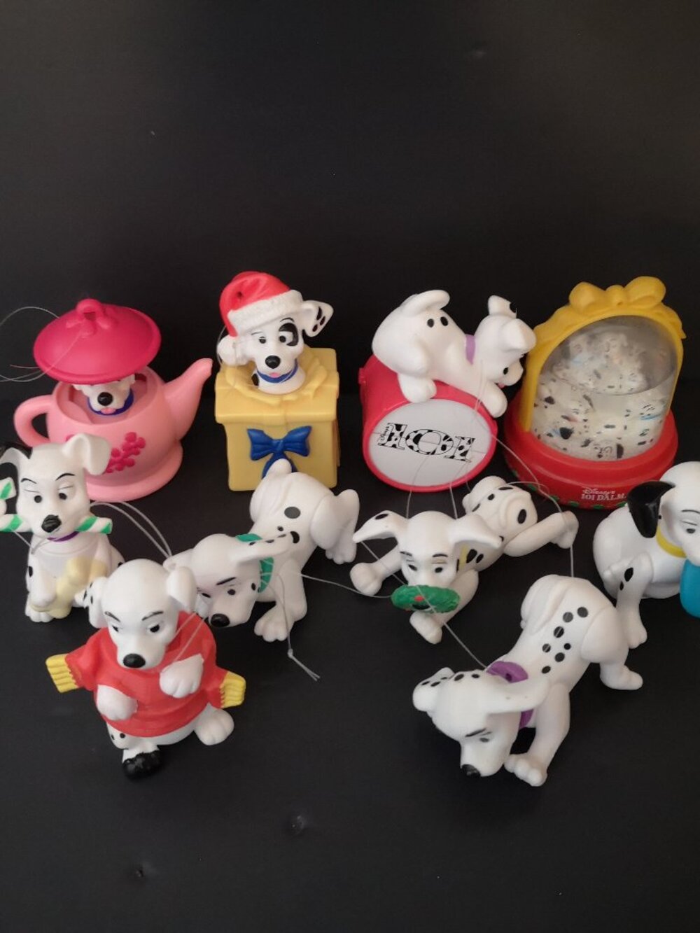 10 - Disney McDonalds Happy Meal Ornaments 101 Dalmatians Figures Lot #1